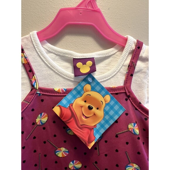 Vintage Winnie The Pooh Spring/Summer Knit Dress Size 12 Months NWT - Picture 2 of 14